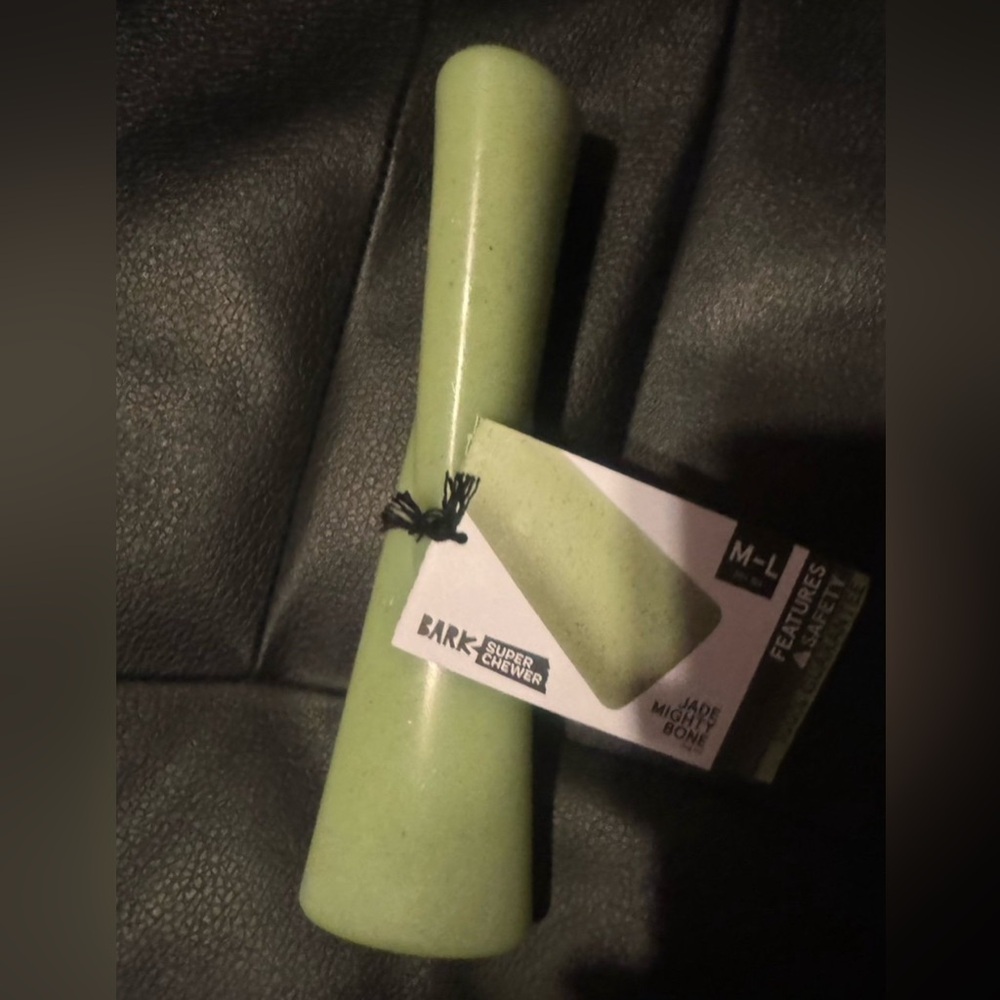 Bark box superchewer mighty Jade bone M-L Dog Toy NEW
